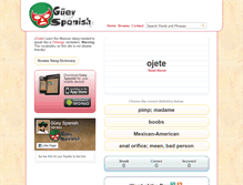 Tablet Screenshot of gueyspanish.com